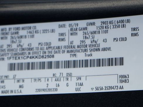 Used 2019 Ford F150 XLT w/ Equipment Group 301A Mid image 51