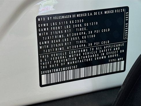 New 2025 Volkswagen Tiguan S image 30