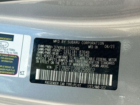 Used 2023 Toyota GR86 Premium w/ ALL Weather Mat Package (TMS) RWD image 30