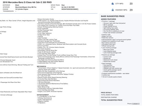 Used 2016 Mercedes-Benz E 350 Sedan w/ Premium Package image 12