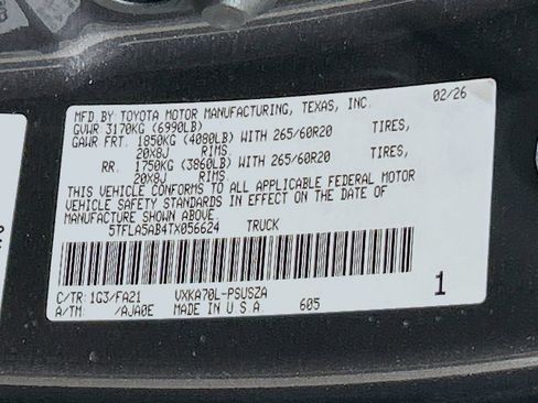 Used 2026 Toyota Tundra SR5 w/ SX Package RWD image 29
