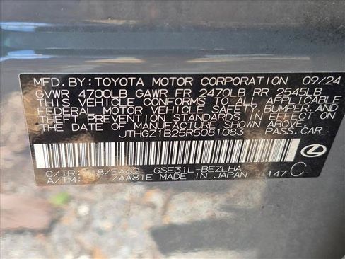Certified 2024 Lexus IS 350 F Sport w/ Memory Package RWD image 15