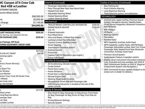Used 2021 GMC Canyon AT4 w/ Driver Alert Package AWD/4WD image 21