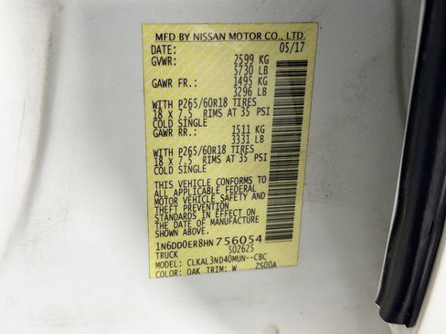 Used 2017 Nissan Frontier SL w/ Moonroof Package image 21