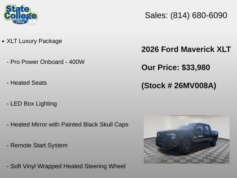 Used 2026 Ford Maverick XLT w/ XLT Luxury Package AWD/4WD image 12