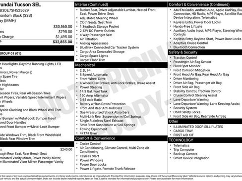 Certified 2025 Hyundai Tucson SEL FWD image 30