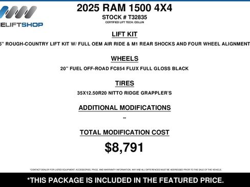 Used 2025 RAM 1500 Tungsten w/ Off Road Group AWD/4WD image 2