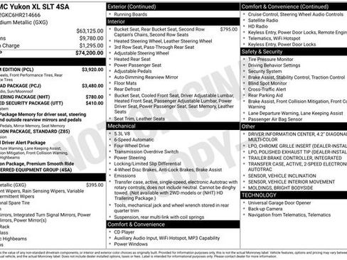 Used 2017 GMC Yukon XL SLT w/ Premium Edition image 10