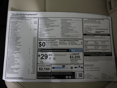 New 2026 BMW X3 xDrive30 w/ Premium Package image 20