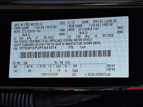 Certified 2023 Ford F150 XLT w/ Equipment Group 302A High AWD/4WD image 29