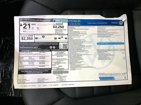 New 2026 Volkswagen Atlas SEL image 37
