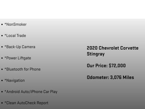 Used 2020 Chevrolet Corvette Stingray Premium Cpe w/ 3LT Preferred Equipment Group image 27