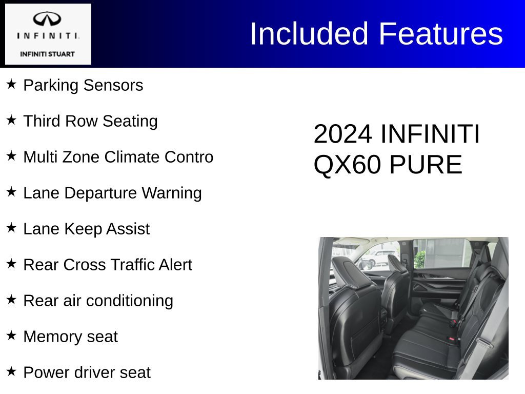 Certified 2024 INFINITI QX60 Pure FWD image 3
