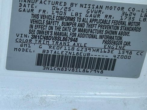 New 2025 Nissan Versa S w/ Trunk Package image 50