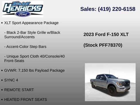 Used 2023 Ford F150 XLT w/ Equipment Group 302A High AWD/4WD image 23