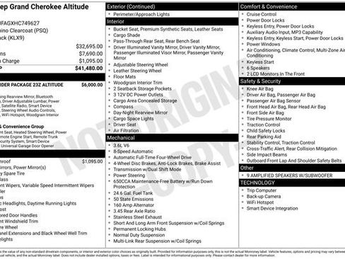Used 2017 Jeep Grand Cherokee Altitude image 41