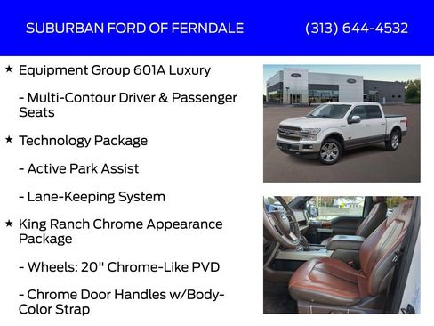 Used 2018 Ford F150 King Ranch w/ Equipment Group 601A Luxury image 13