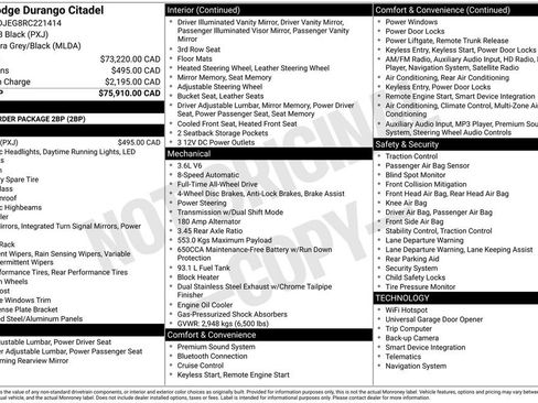 Used 2024 Dodge Durango Citadel AWD/4WD image 1