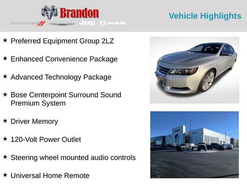 Used 2017 Chevrolet Impala Premier w/ Enhanced Convenience Package image 2