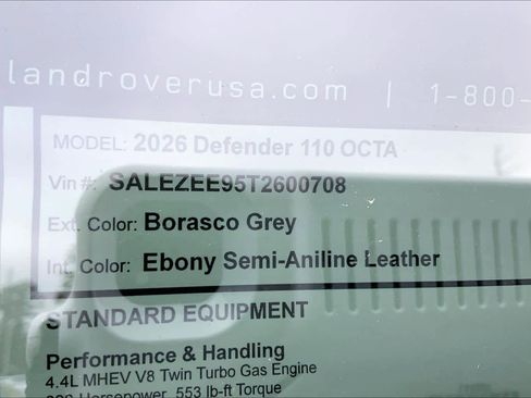 New 2026 Land Rover Defender 110 AWD/4WD image 6