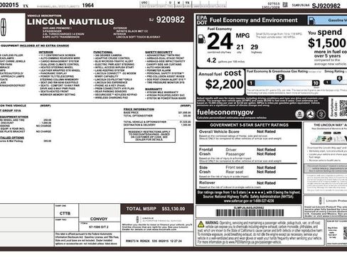 Used 2025 Lincoln Nautilus Premier AWD/4WD image 3