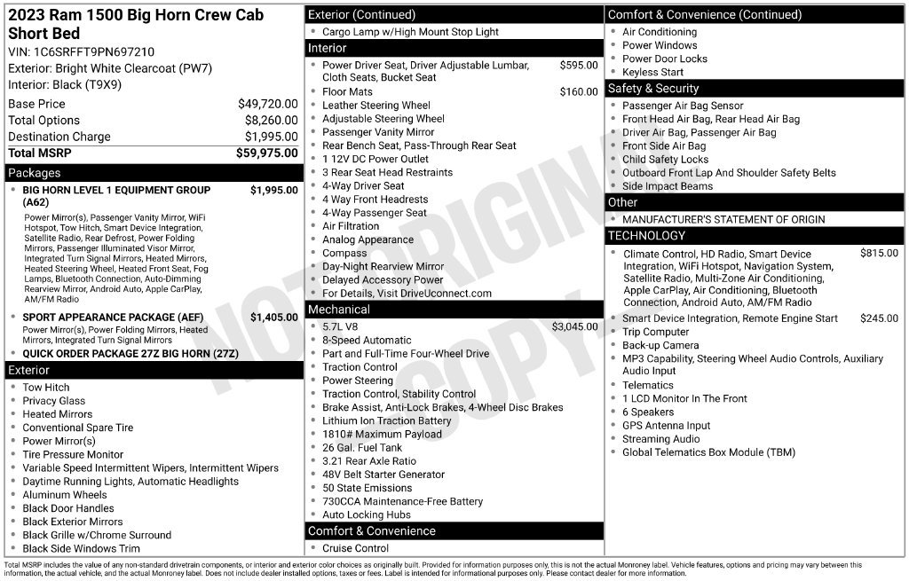 Used 2023 RAM 1500 Big Horn AWD/4WD image 2