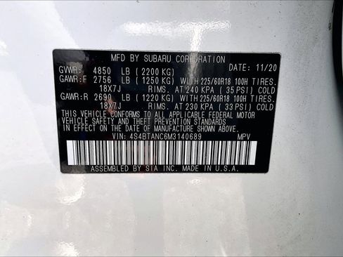 Used 2021 Subaru Outback Limited image 29