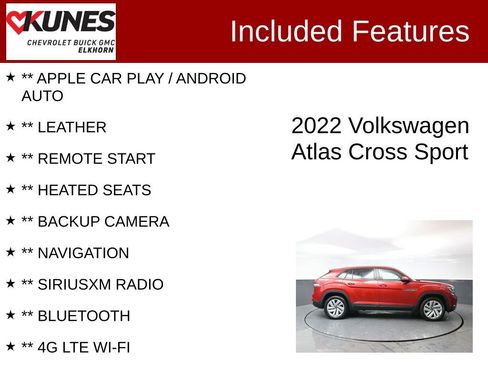 Used 2022 Volkswagen Atlas Cross Sport SE image 2