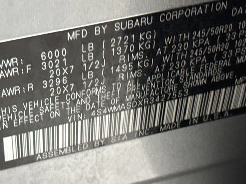 Used 2024 Subaru Ascent Limited AWD/4WD image 28
