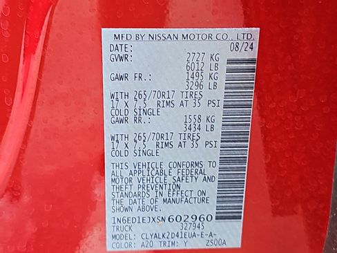 Used 2025 Nissan Frontier Pro-X w/ Pro Premium Package RWD image 42