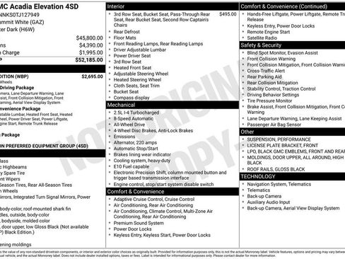 Used 2026 GMC Acadia Elevation w/ Black Edition AWD/4WD image 14