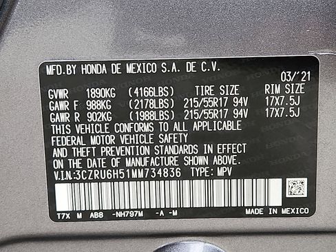 Used 2021 Honda HR-V EX image 26