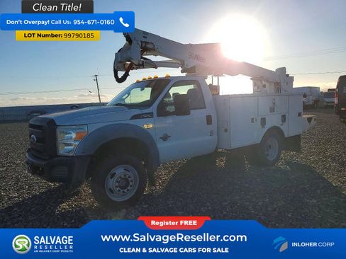 Used 2011 Ford F550 4x4 Regular Cab Super Duty w/ Snow Plow Prep Pkg image 1