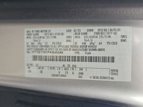 Used 2023 Ford Transit 150 Low Roof w/ Interior Upgrade Package RWD image 14