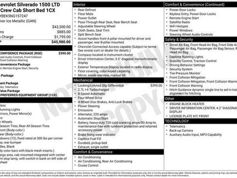 Used 2022 Chevrolet Silverado 1500 Custom w/ Safety Confidence Package AWD/4WD image 9