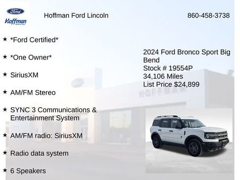 Certified 2024 Ford Bronco Sport Big Bend image 6