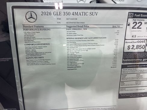New 2026 Mercedes-Benz GLE 350 4MATIC image 23