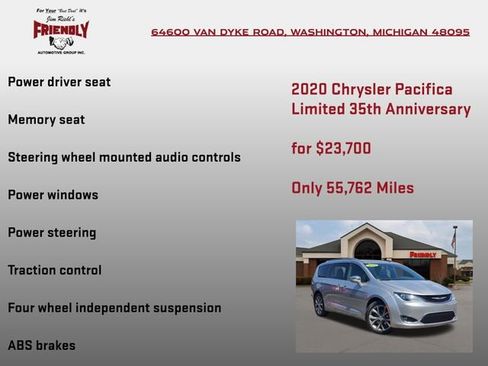 Used 2020 Chrysler Pacifica Limited FWD image 20