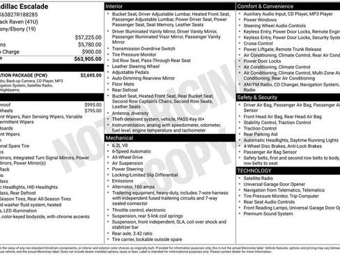 Used 2007 Cadillac Escalade Base w/ Information Package image 26