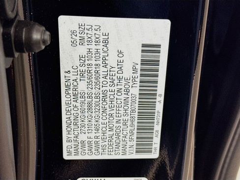 New 2026 Honda Odyssey EX-L image 34