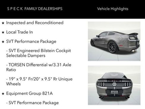 Used 2014 Ford Mustang Shelby GT500 w/ Equipment Group 821A image 12