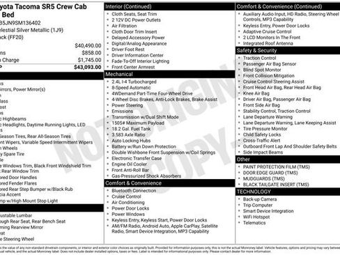 Used 2025 Toyota Tacoma SR5 AWD/4WD image 10
