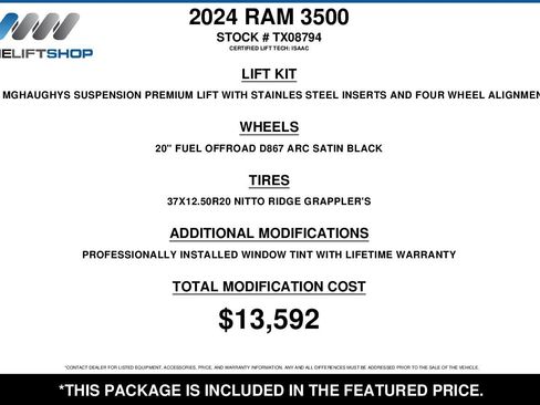 Used 2024 RAM 3500 Tradesman w/ Chrome Appearance Group AWD/4WD image 2