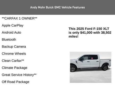 Used 2025 Ford F150 XLT w/ Equipment Group 301A Standard AWD/4WD image 4