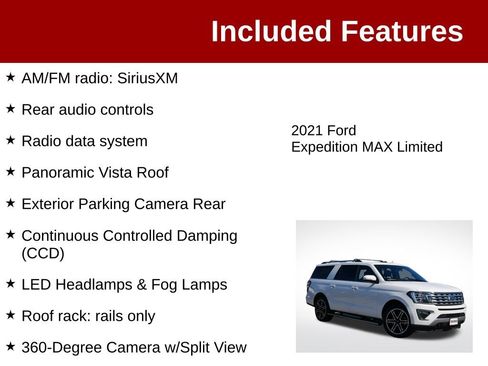Used 2021 Ford Expedition Max Limited AWD/4WD image 4