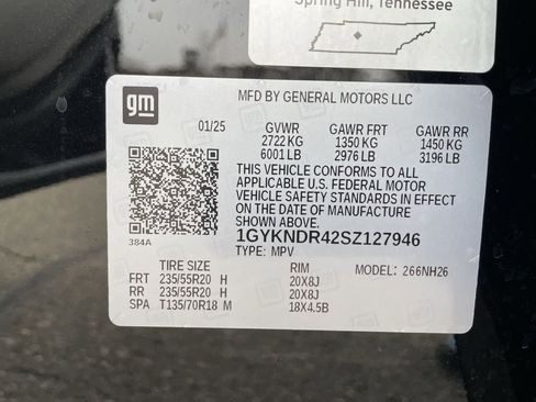 Certified 2025 Cadillac XT5 Premium Luxury w/ LPO, Floor Liner Package image 34