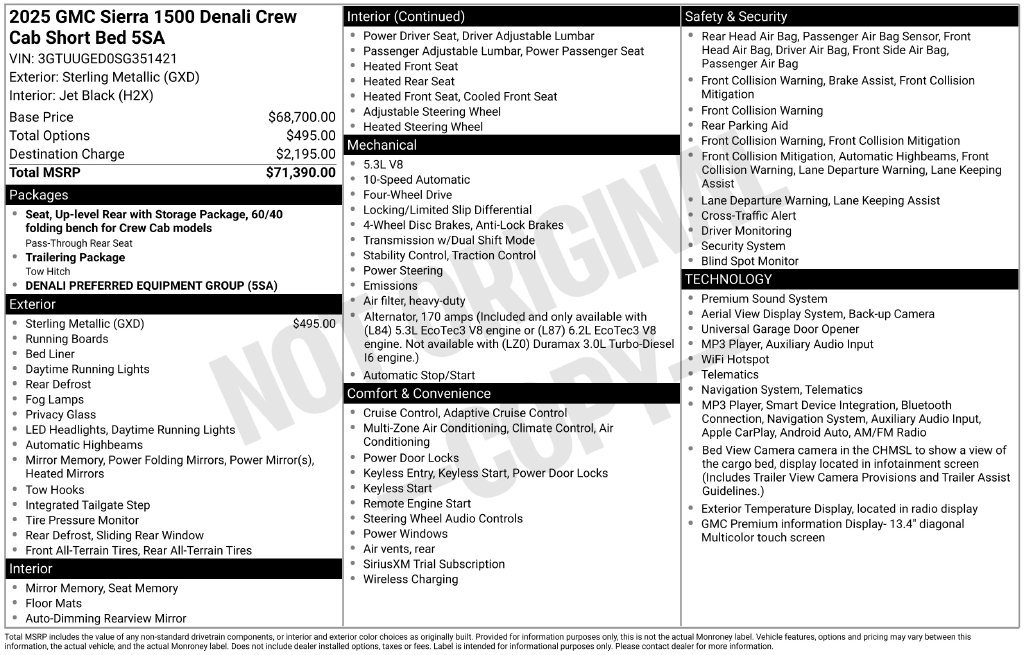 Used 2025 GMC Sierra 1500 Denali AWD/4WD image 25