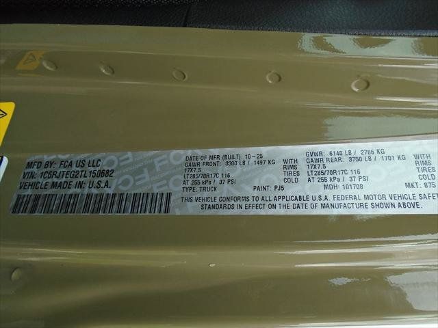 Certified 2026 Jeep Gladiator Mojave AWD/4WD image 19