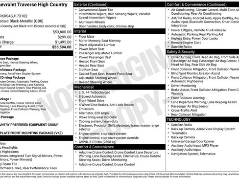 Certified 2025 Chevrolet Traverse High Country image 15