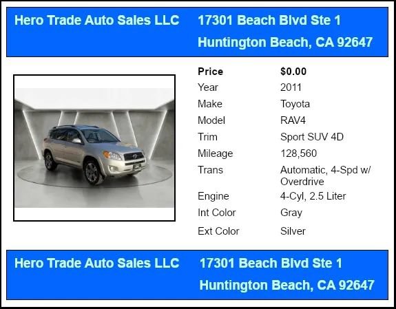 Used 2011 Toyota RAV4 Sport w/ Sport Appearance Pkg AWD/4WD image 51